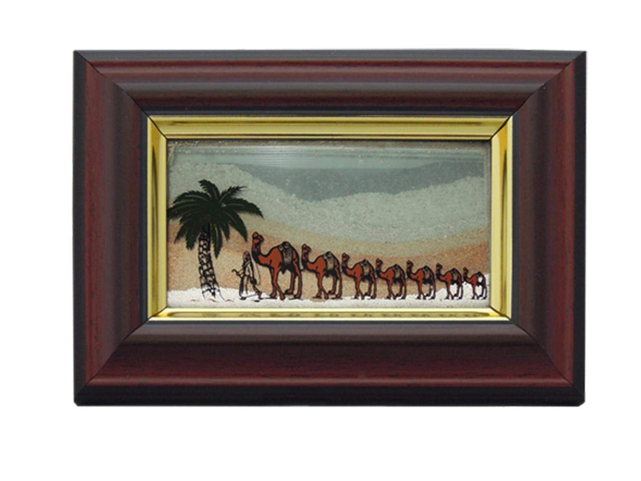 砂絵　UAE Seven emirates sand frame,Sand Frame - with Natural Color of Sands